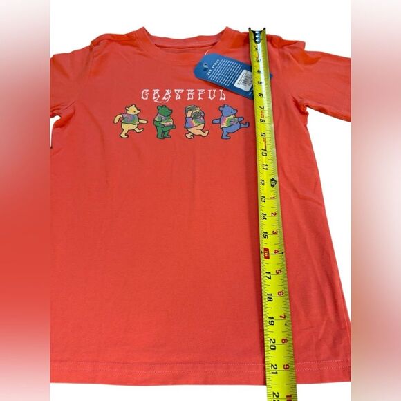 Life Is Good Crusher Tee Orange Grateful Bears Winnie The Pooh Kids Medium NEW - Picture 6 of 7
